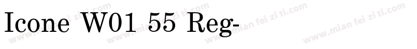Icone W01 55 Reg字体转换